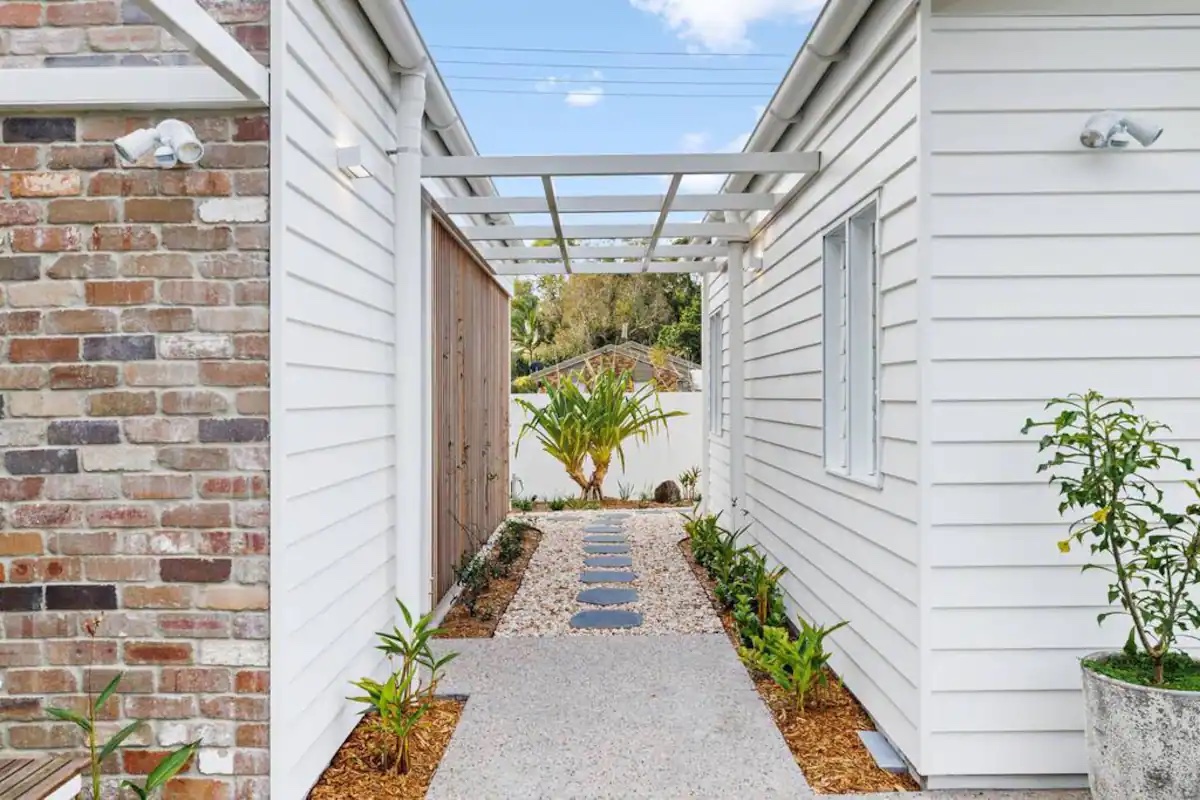 Courtyard landscaping in Coolum