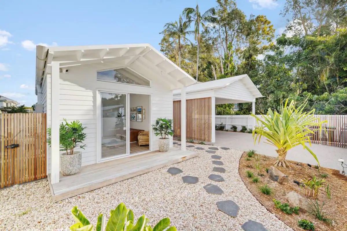 Courtyard landscaping in Coolum